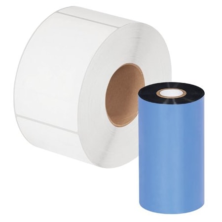 Bsc Preferred 5.12'' x 1476' Black Zebra Thermal Transfer Ribbons - Wax, 24PK BUY00015147